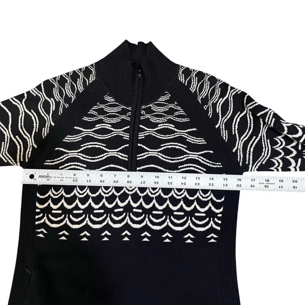 Title Nine Super Power 1/4 Zip Sweater Merino Wool Blend Small - Picture 6 of 7